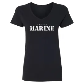 The Few The Proud Marine Women's V-Neck Tee