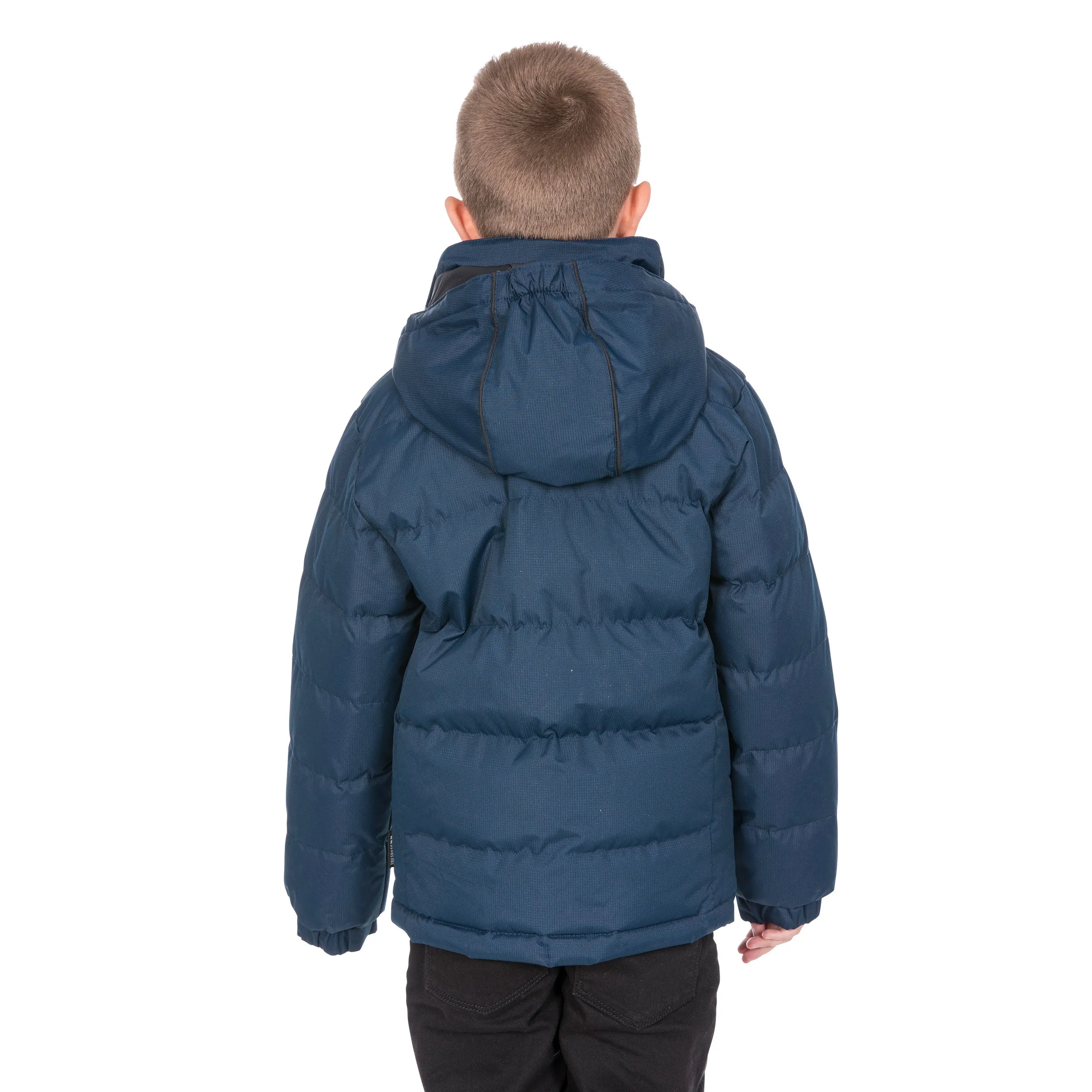 Trespass Tuff Boys Padded Puffa Jacket Winter Coat With Hood For Kids