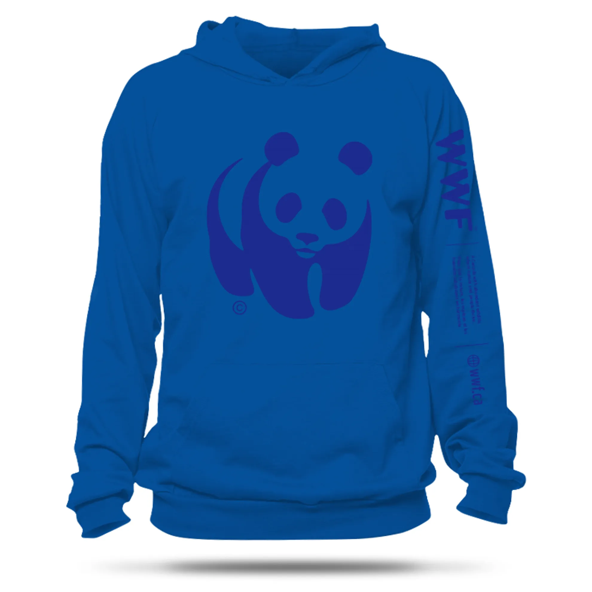 Unisex blue hooded sweatshirt