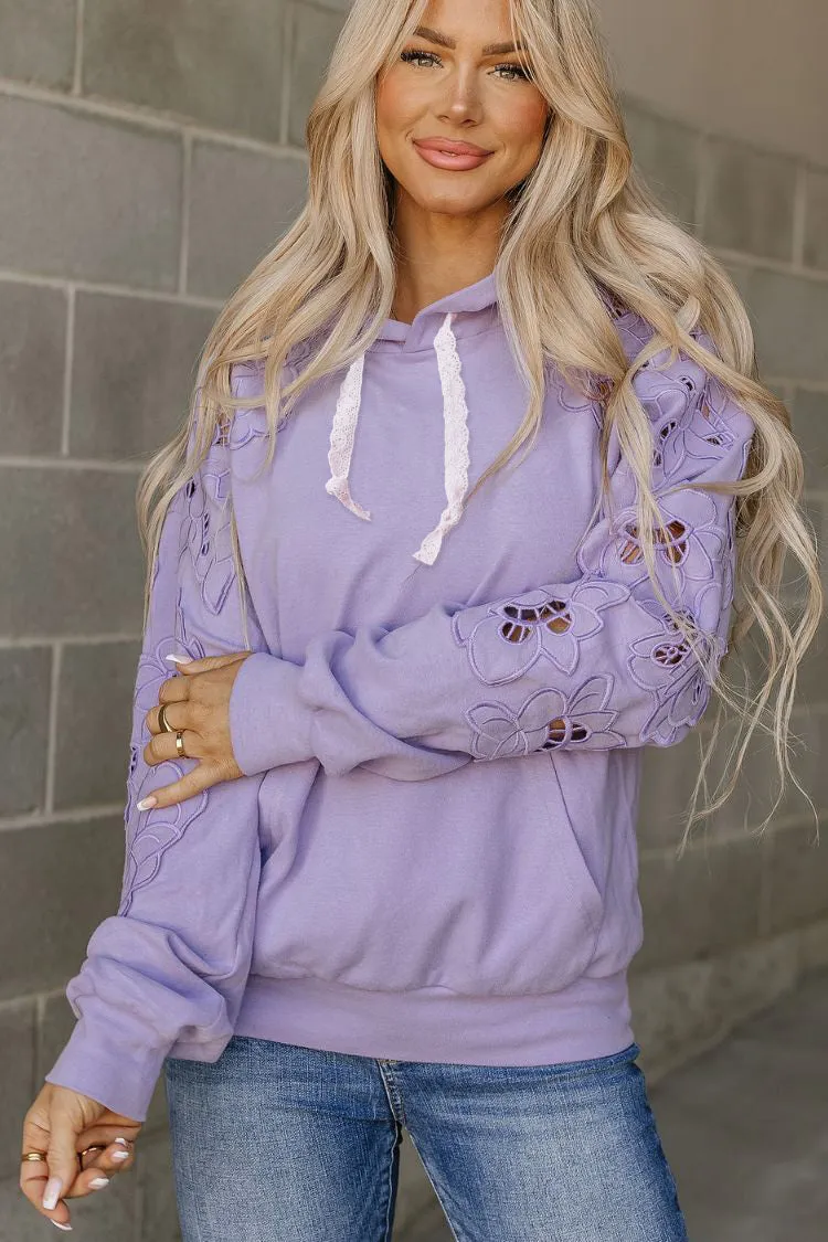 University Hoodie- Love Story Lilac