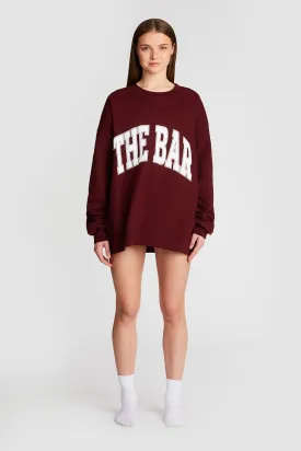 VARSITY SWEATSHIRT MAROON