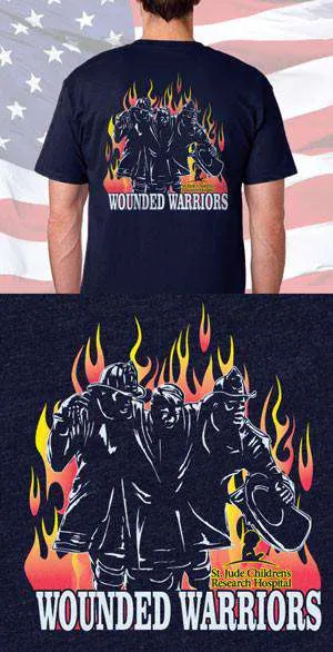 Wounded Warriors Fire Department Back Design