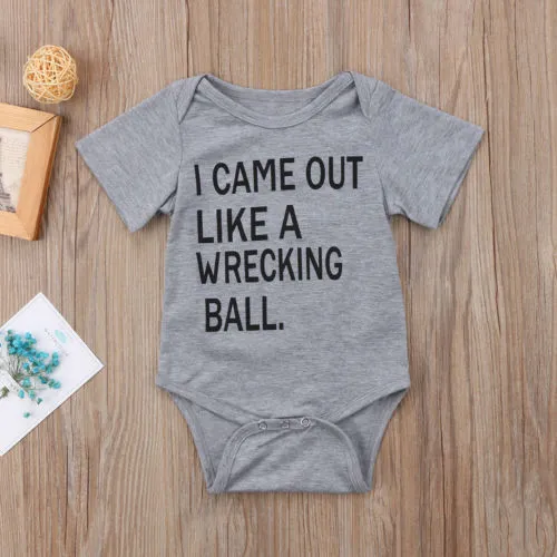 Wrecking Ball Onesie